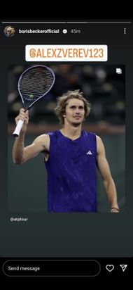 Boris Becker's Instagram story