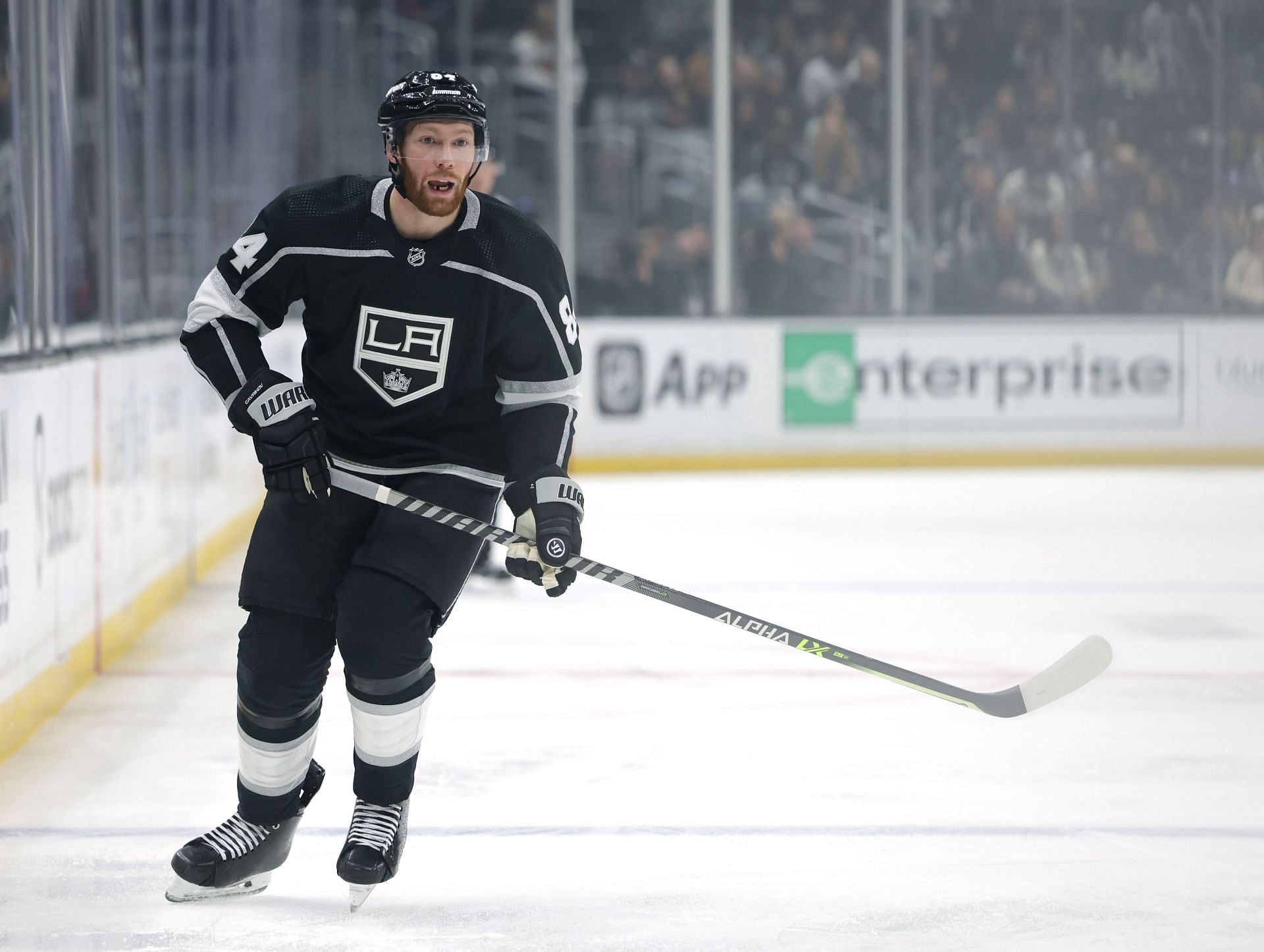 Gavrikov in action during Montreal Canadiens v Los Angeles Kings game