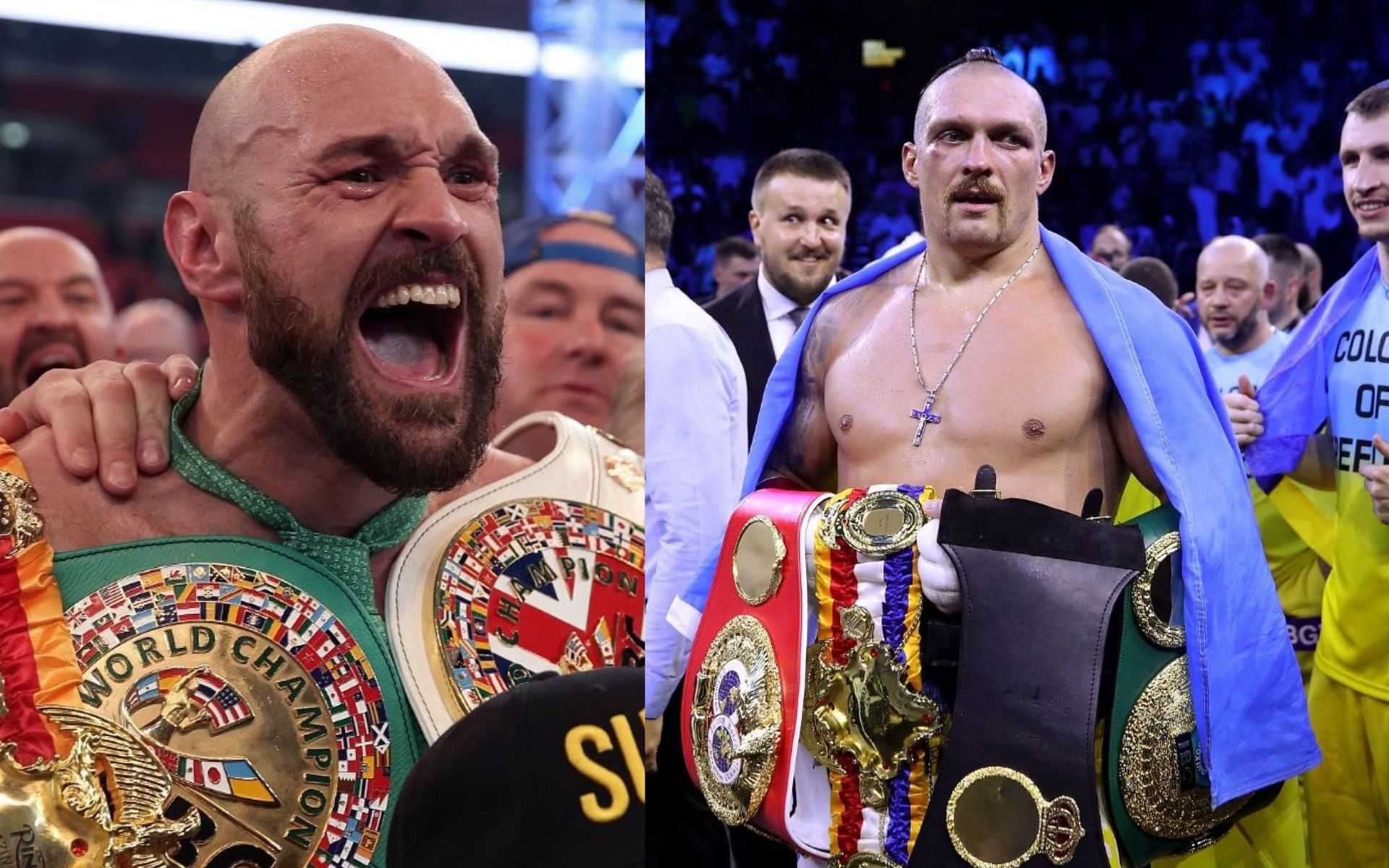 Tyson Fury (Left) and Oleksandr Usyk (Right) (Image Credits; Getty Images)