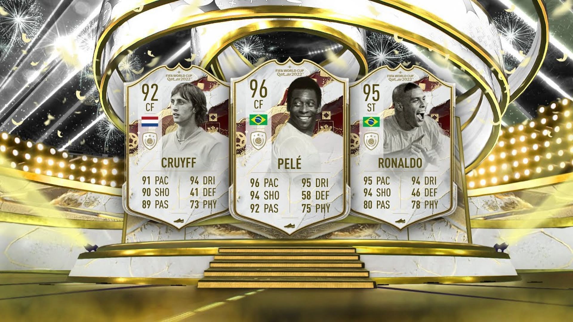 The 89+ FIFA World Cup or Prime Icon Upgrade SBC has a huge pool of cards in FIFA 23 (Image via YouTube/Homelespenguin)