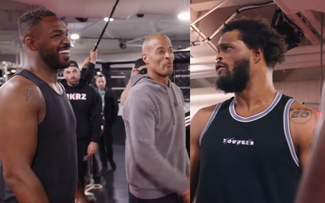WATCH: Jon Jones' training partner hilariously imitates David Goggins in front of the former SEAL