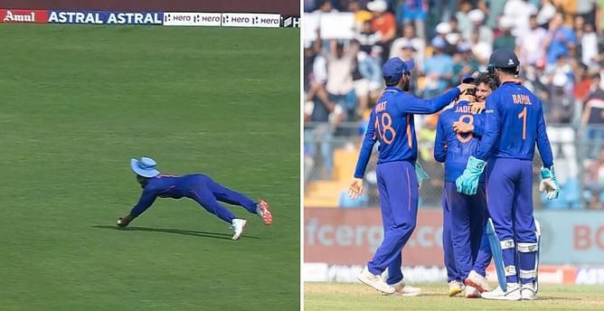 [Watch] Ravindra Jadeja grabs a stunner to dismiss Marnus Labuschagne in 1st IND vs AUS ODI