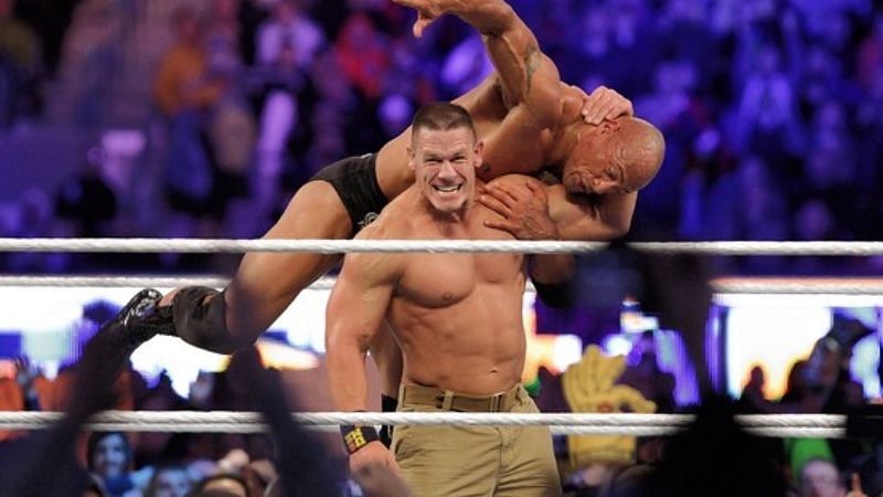 john cena the rock storyline