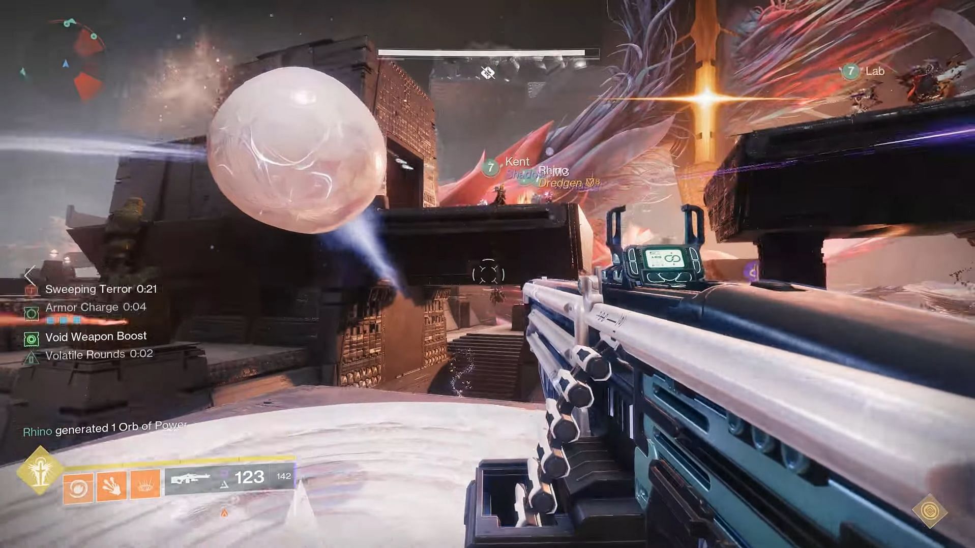 Destiny 2 orb from directing to the next node (Image via Bungie)