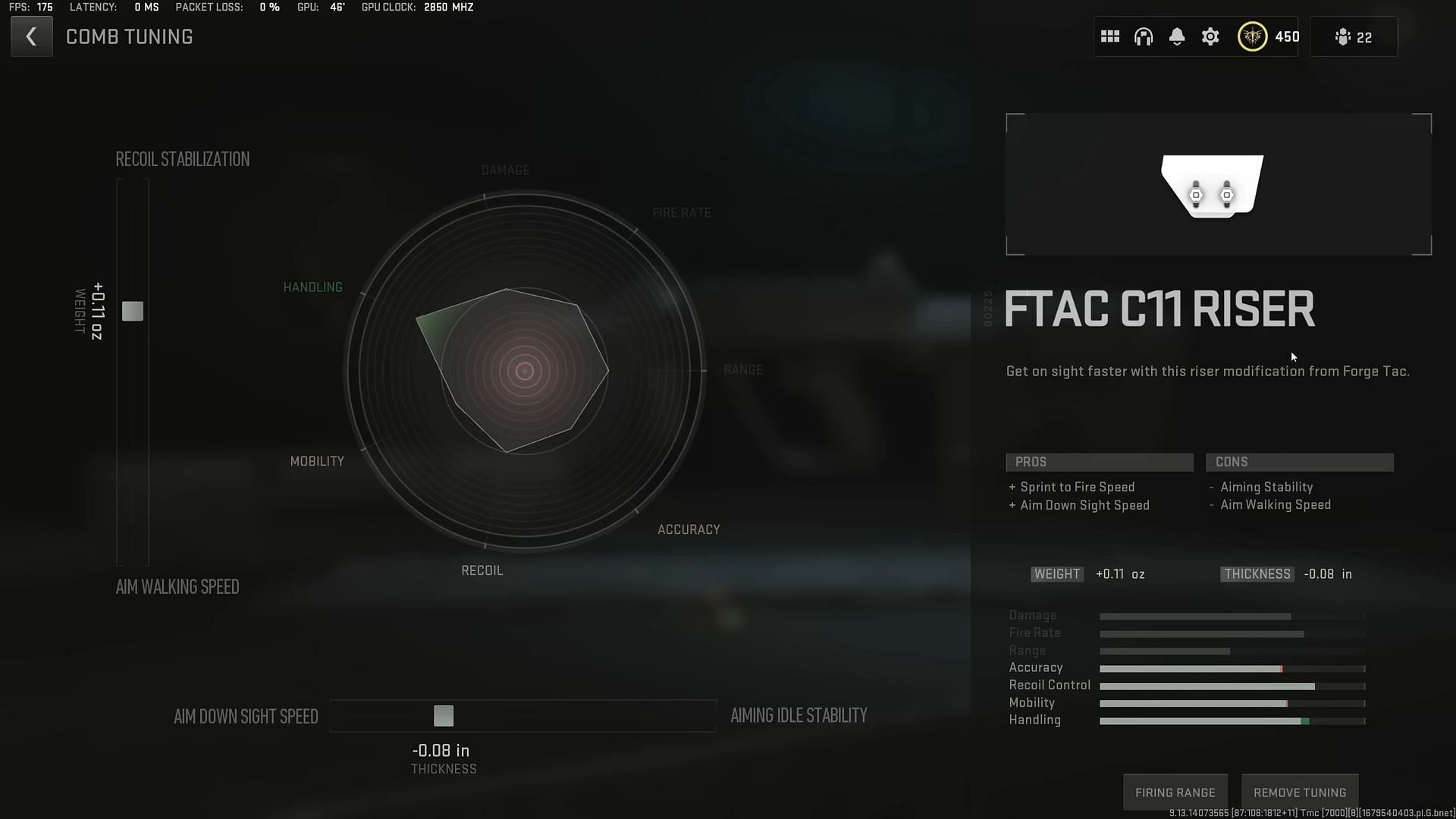 Tuning for FTAC C11 Riser (Image via Activision and YouTube/Metaphor)