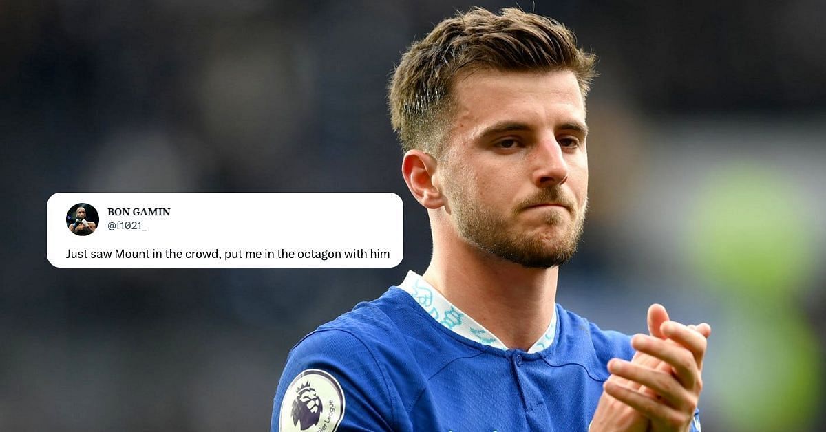 Mason Mount causes fury from fans after being spotted at UFC 286.