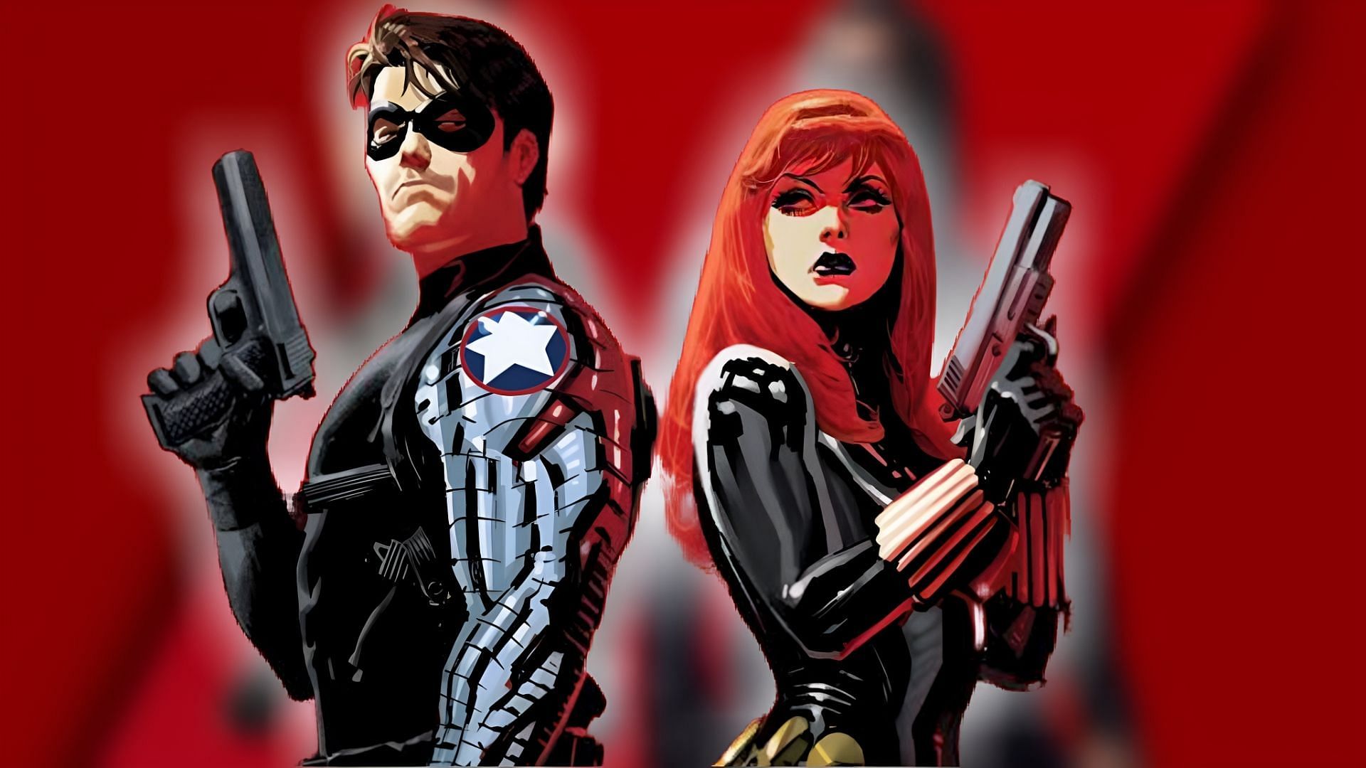 Black Widow and Bucky have had a romantic relationship in some storylines. (Image Via Sportskeeda)