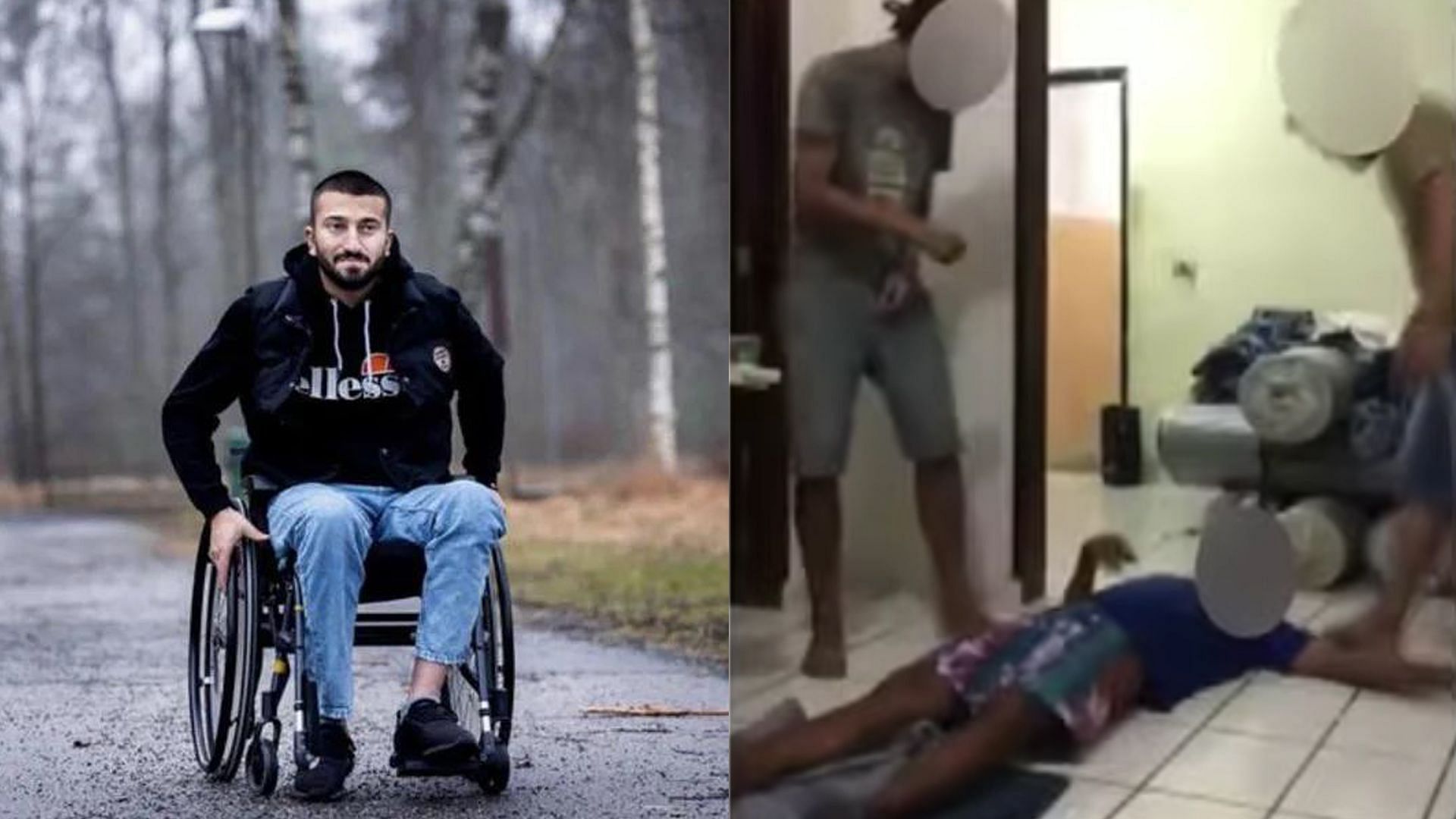 Naji, a victim of the dangerous skullbreaker challenge talks about his injuries three years later (Image via Reddit u/bamamabuam, Youtube/@KCAL News)