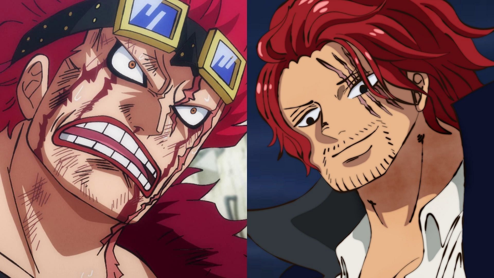 Kid is not strong enough to fight top tiers 1v1, while Shanks is one of the strongest representatives of the category (Image via Toei Animation, One Piece)