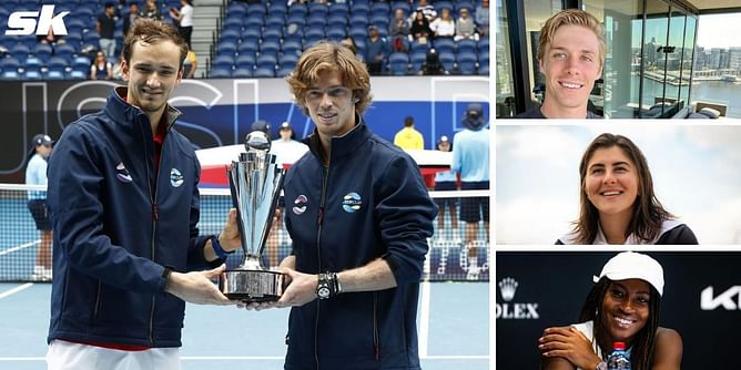 Denis Shapovalov, Bianca Andreescu and Coco Gauff react to hilarious photoshopped image of Daniil Medvedev and Andrey Rublev ahead of Dubai final