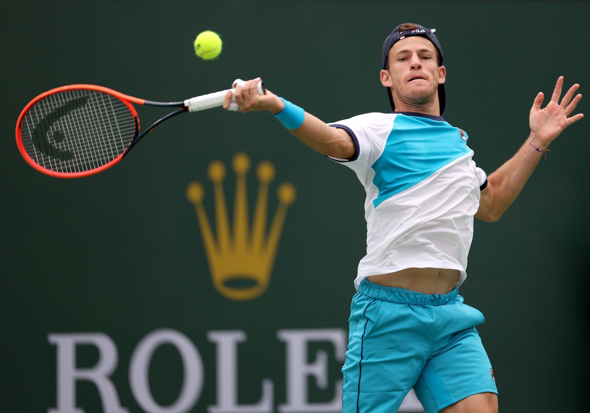 Diego Schwartzman at the 2023 BNP Paribas Open.