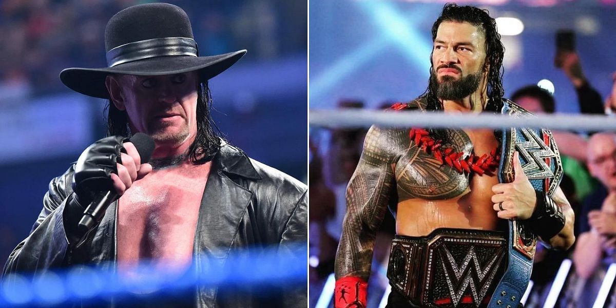 WWE Superstars The Undertaker and Roman Reigns