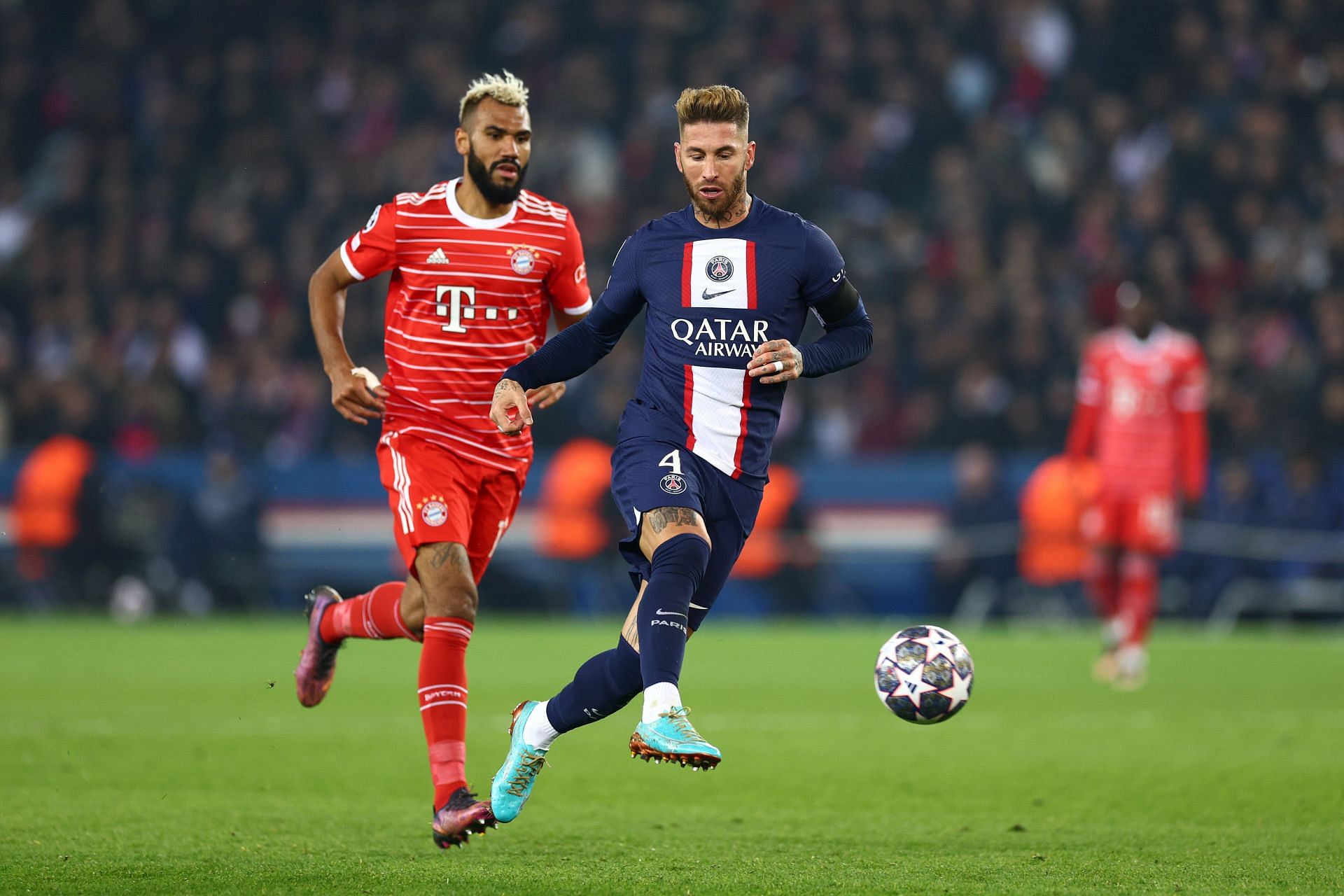 Sergio Ramos (right) is hoping to secure a new contract at the Parc des Princes.