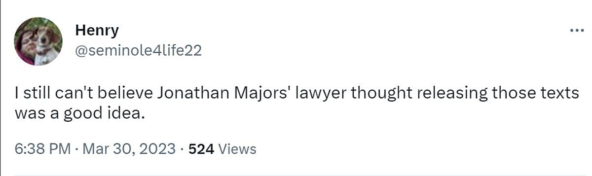 A comment criticizing the lawyer (Image via Twitter/ @seminole4life22)