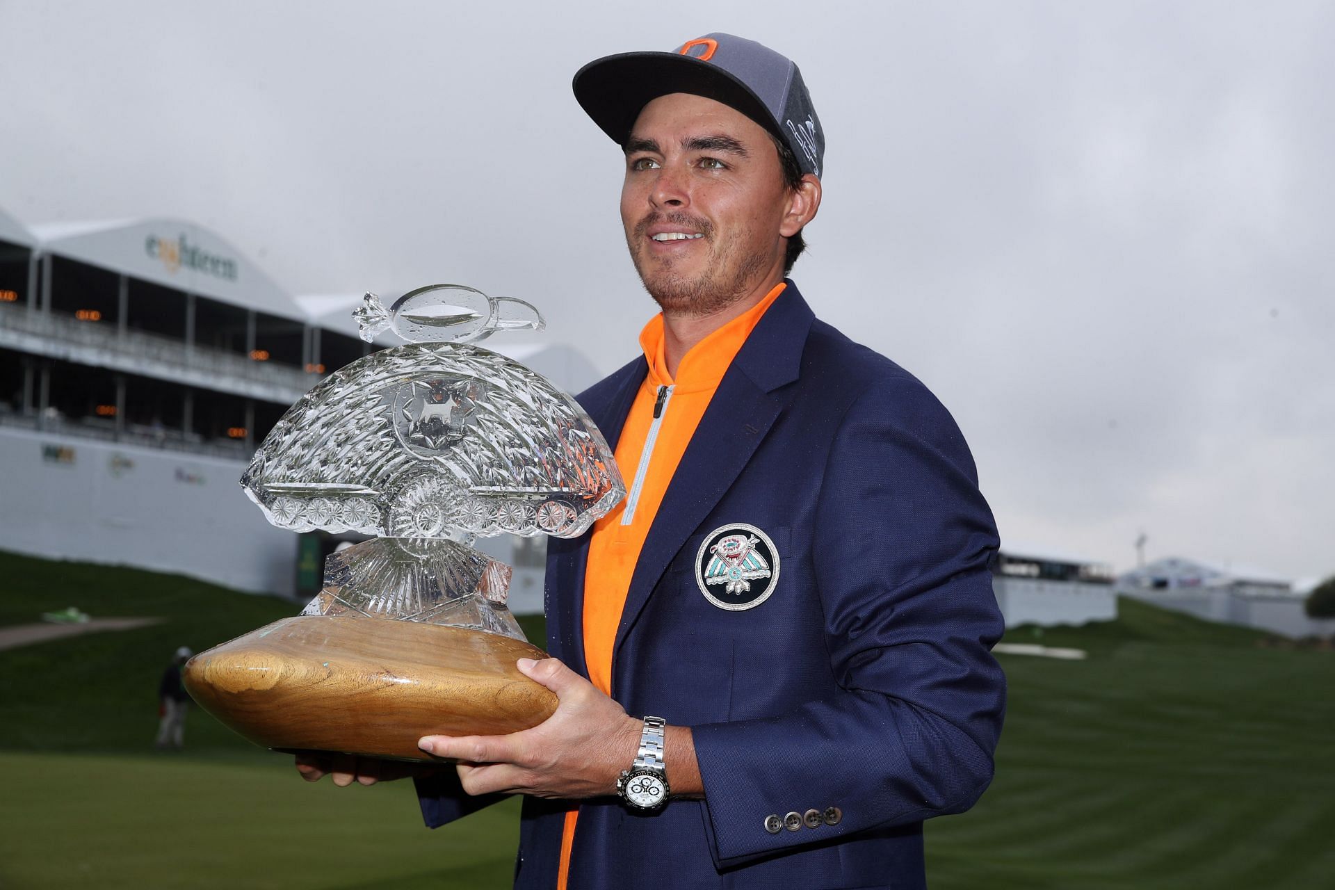 Fowler with the Waste Management Phoenix Open trophy in 2019