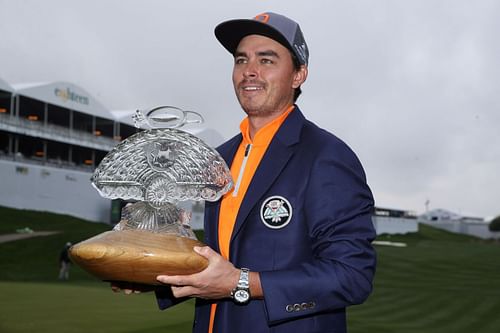 Fowler with the Waste Management Phoenix Open trophy in 2019