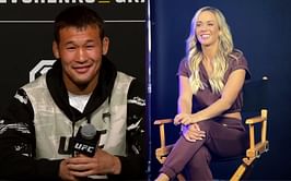 Shavkat Rakhmonov leaves reporters in splits as he reacts to viral video of Laura Sanko praising him