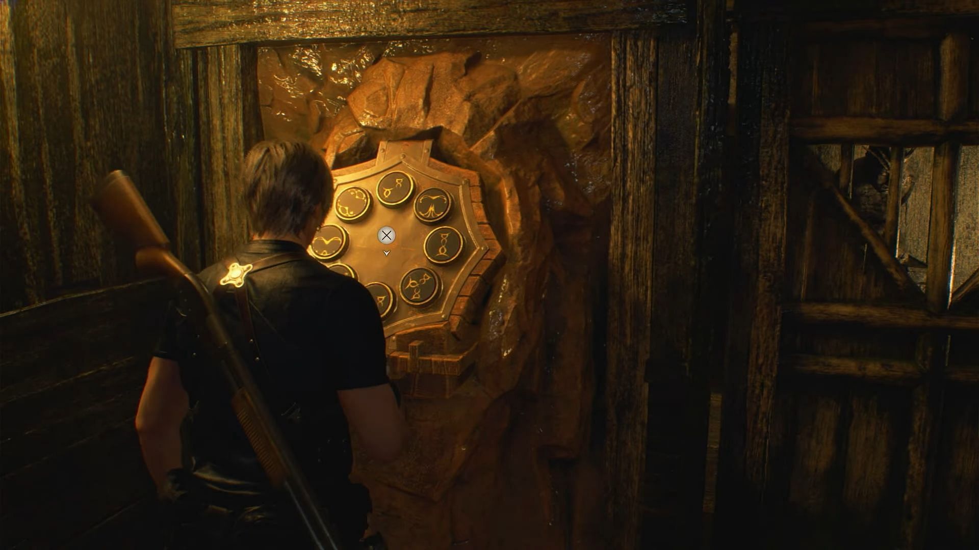 The lake cave button puzzles can be quite tricky to solve in the Resident Evil 4 Remake (Image via YouTube/WoW Quests)