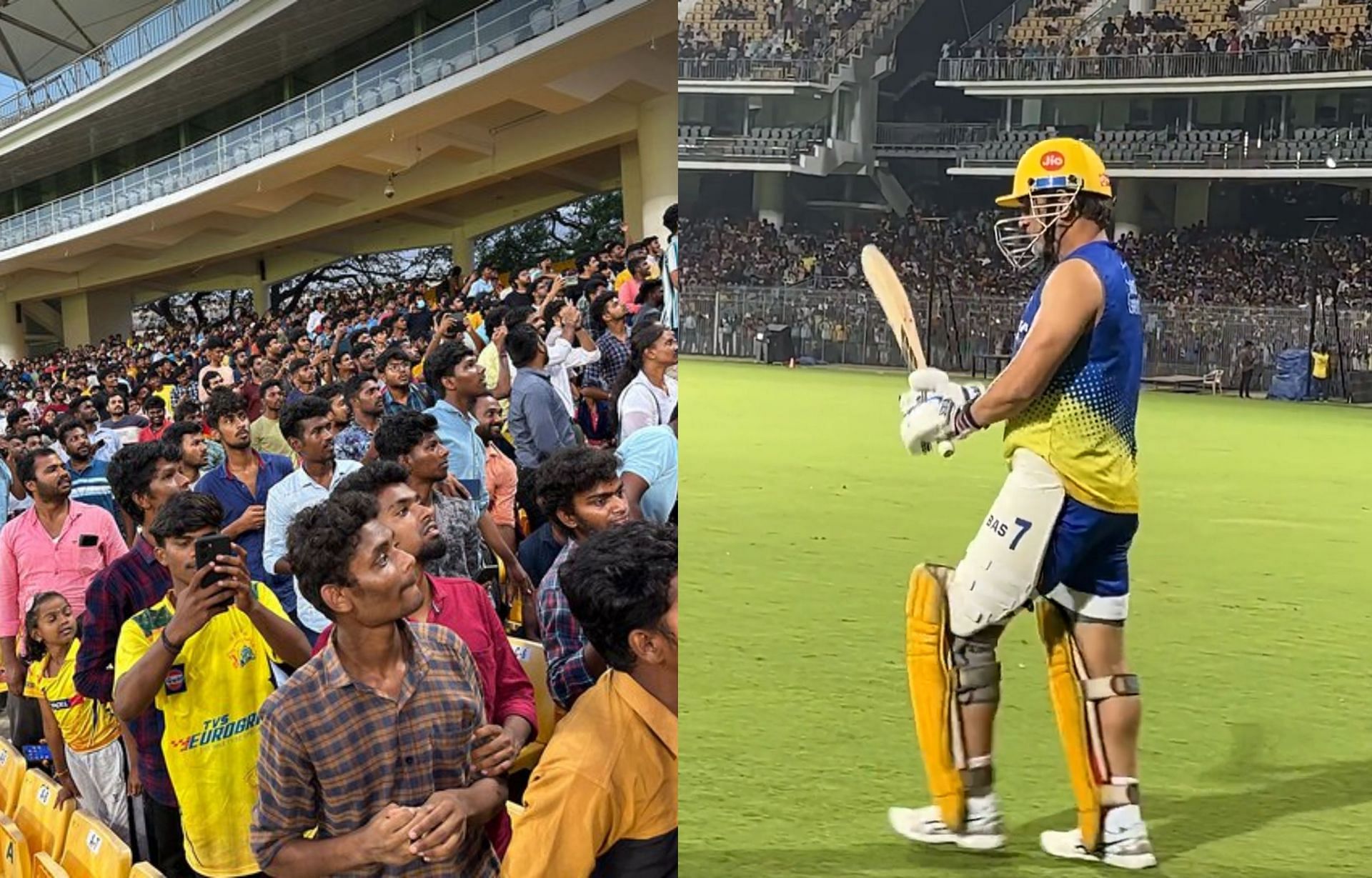 MS Dhoni in action at CSK