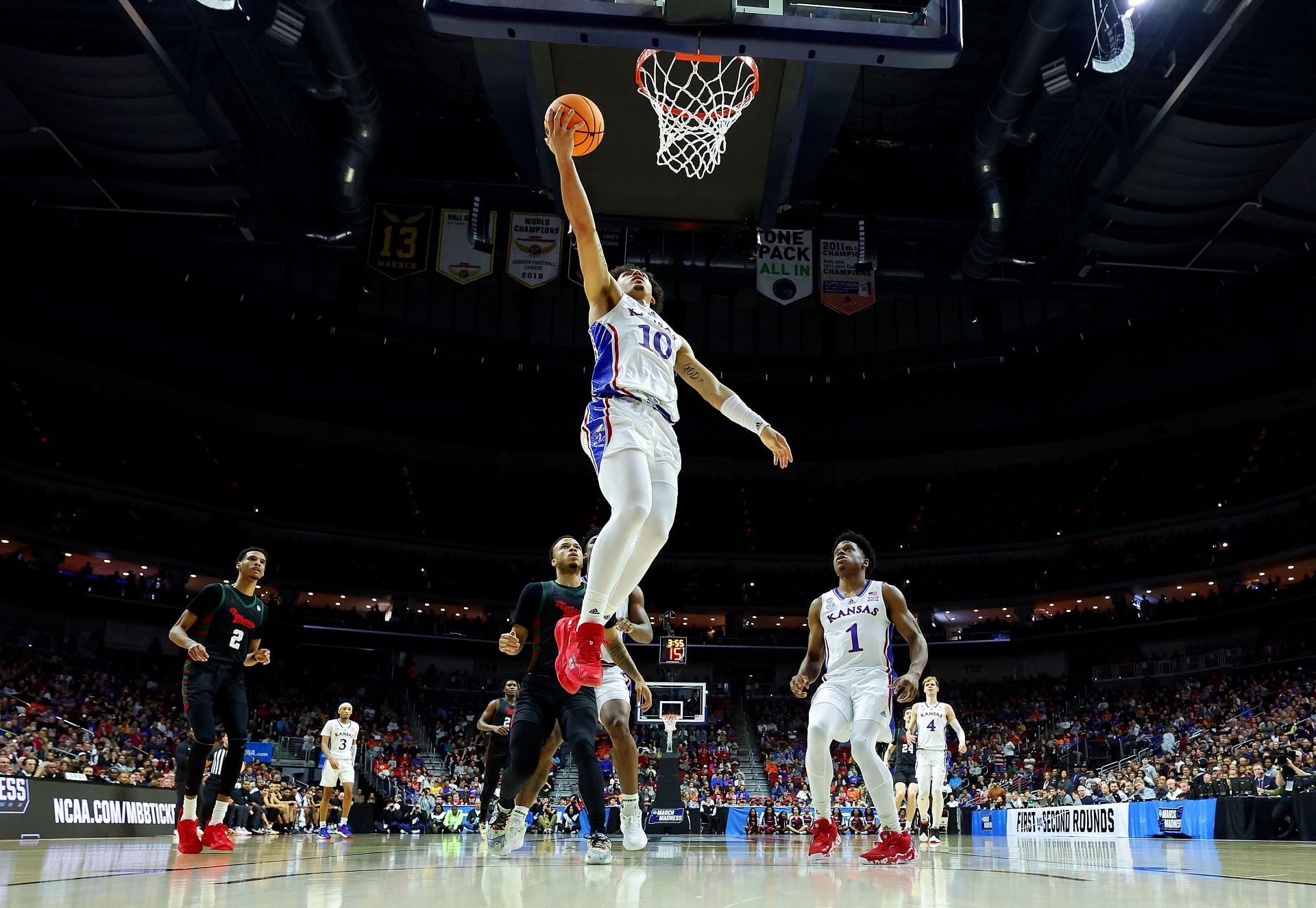 The Jayhawks failed to win the conference tournament (Image via Getty Images)