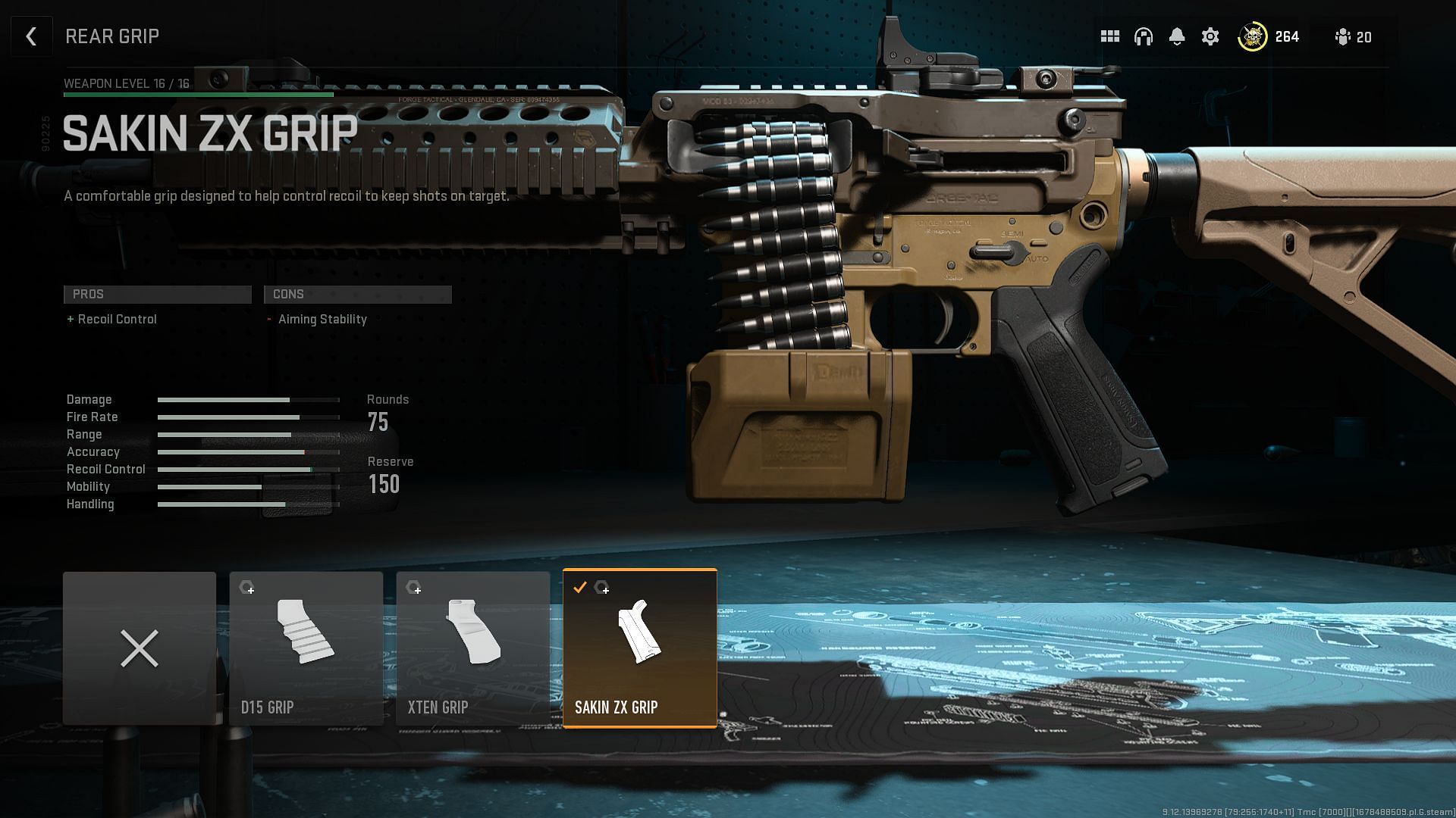 Sakin ZX Grip in Warzone 2 (Image via Activision)