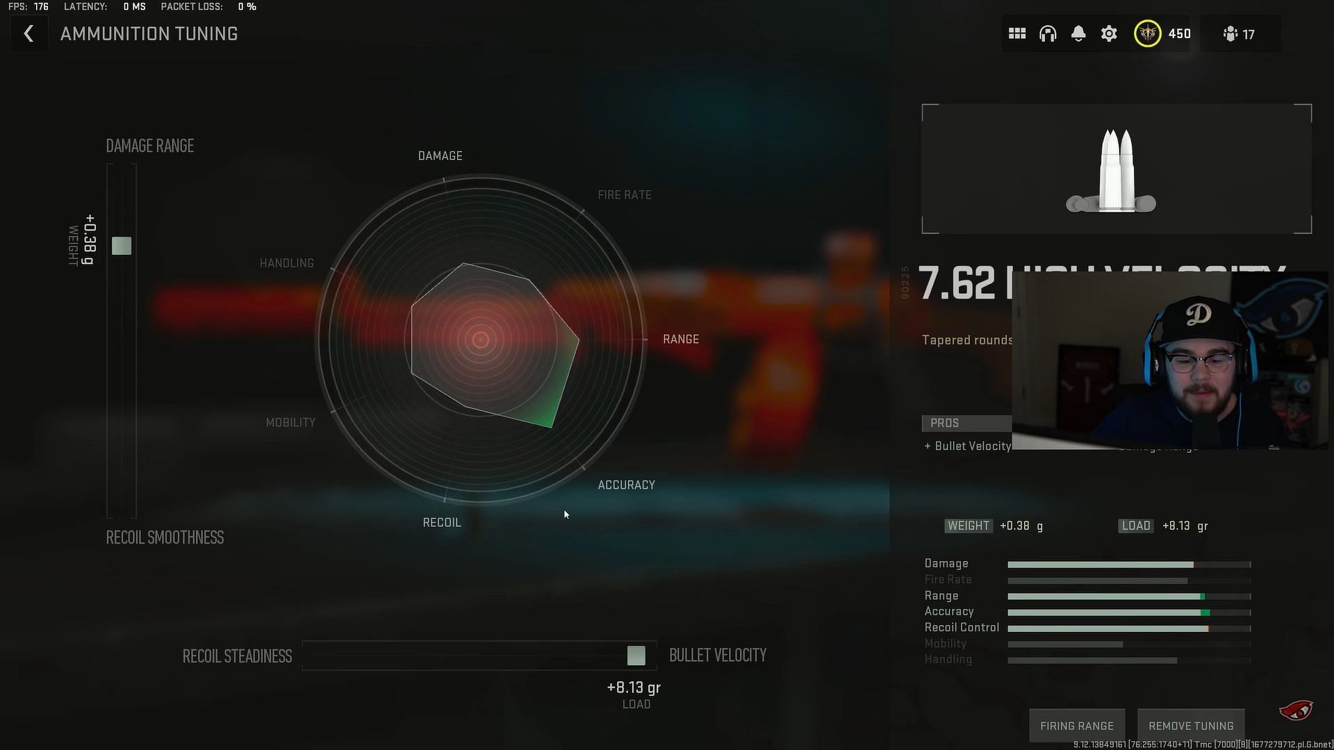 Tunings for 7.62 High Velocity (Image via Activision and YouTube/EyeQew)