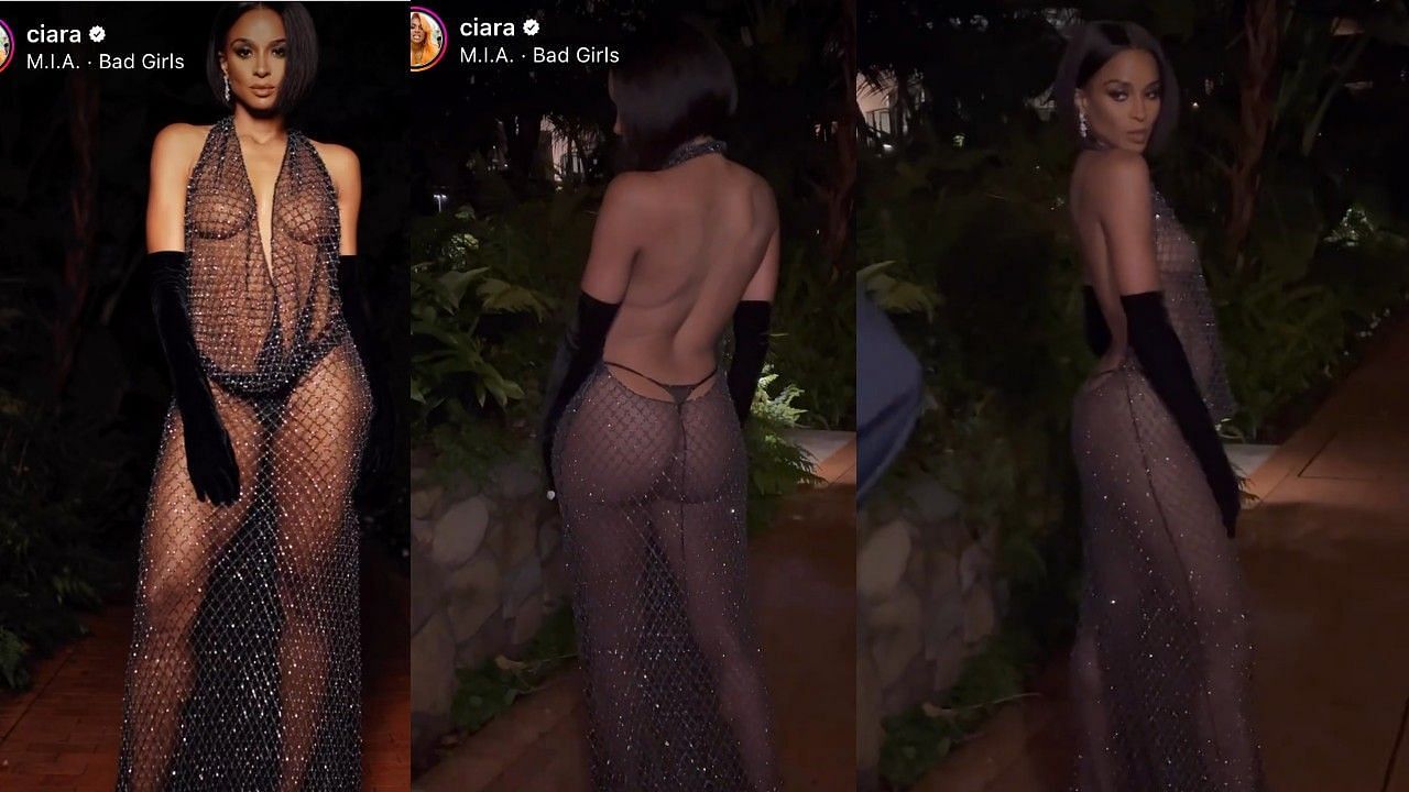 Ciara shared photos from the Vanity Fair Oscar Party wearing a jaw-dropping dress.