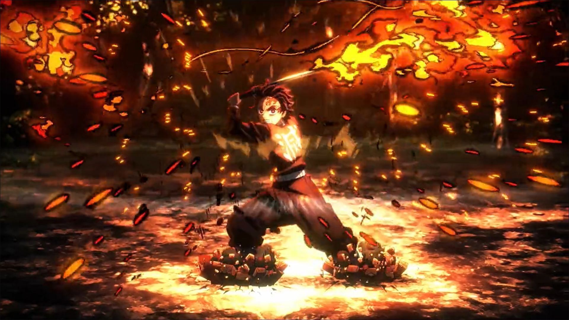 Kamado Tanjiro as seen in the Demon Slayer season 3 trailer (Image via Ufotable)