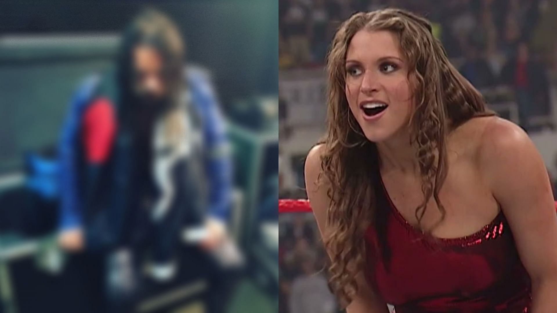 Brian Kendrick (left) and former WWE Chairwoman Stephanie McMahon (right)