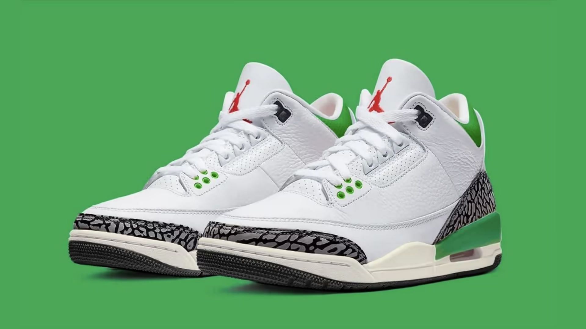 Air Jordan 3 &quot;Lucky Green&quot; (Image via Nike)