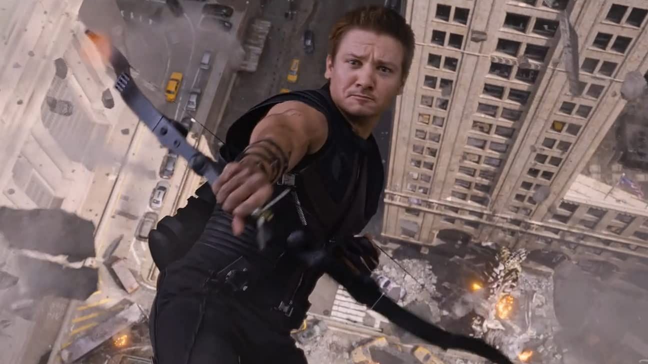 Clint Barton&#039;s precision aim, agility, and arsenal of arrows make him a skilled fighter who can hold his own against Scarlet Witch (Image via Marvel Studios)