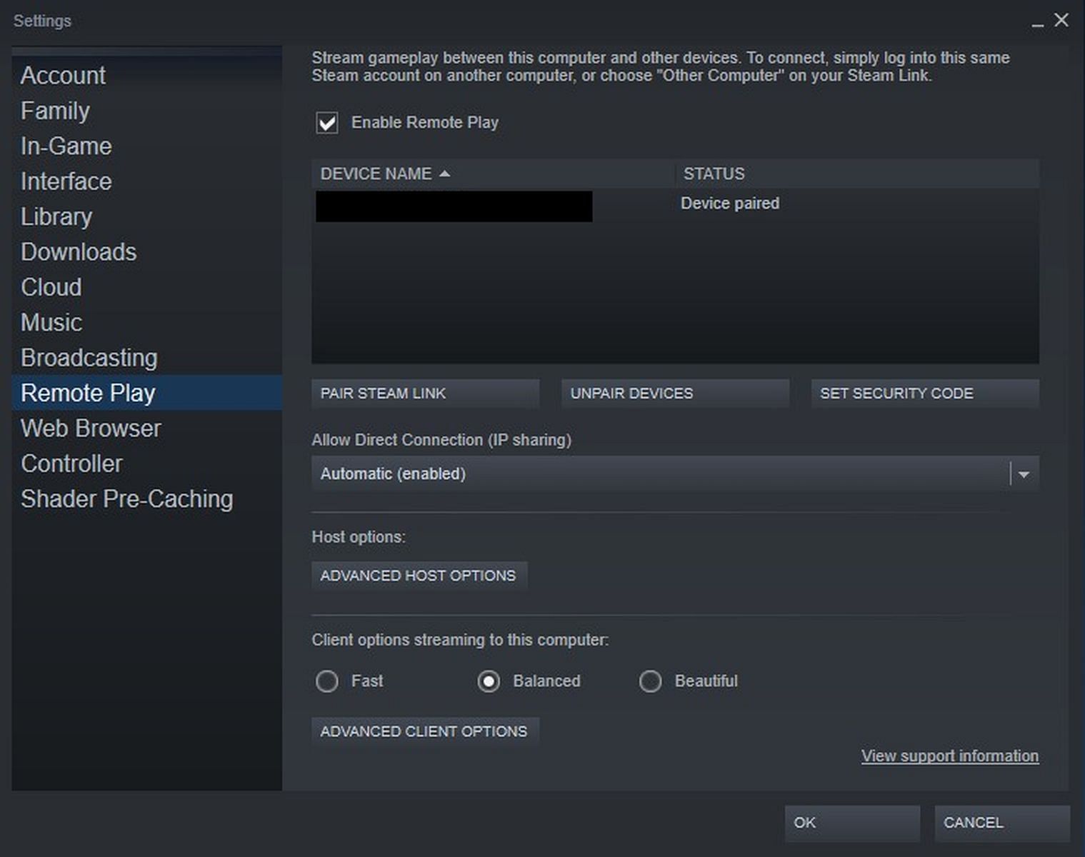 You have to do this on Steam (Image via Steam)