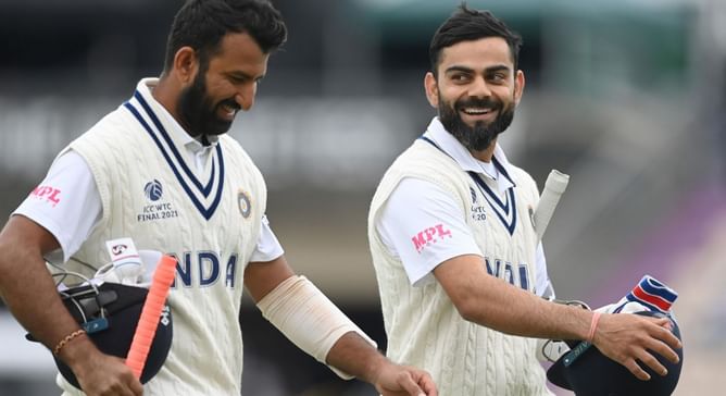“That’s a controversial one” – Virat Kohli picks Cheteshwar Pujara as the worst runner between wickets