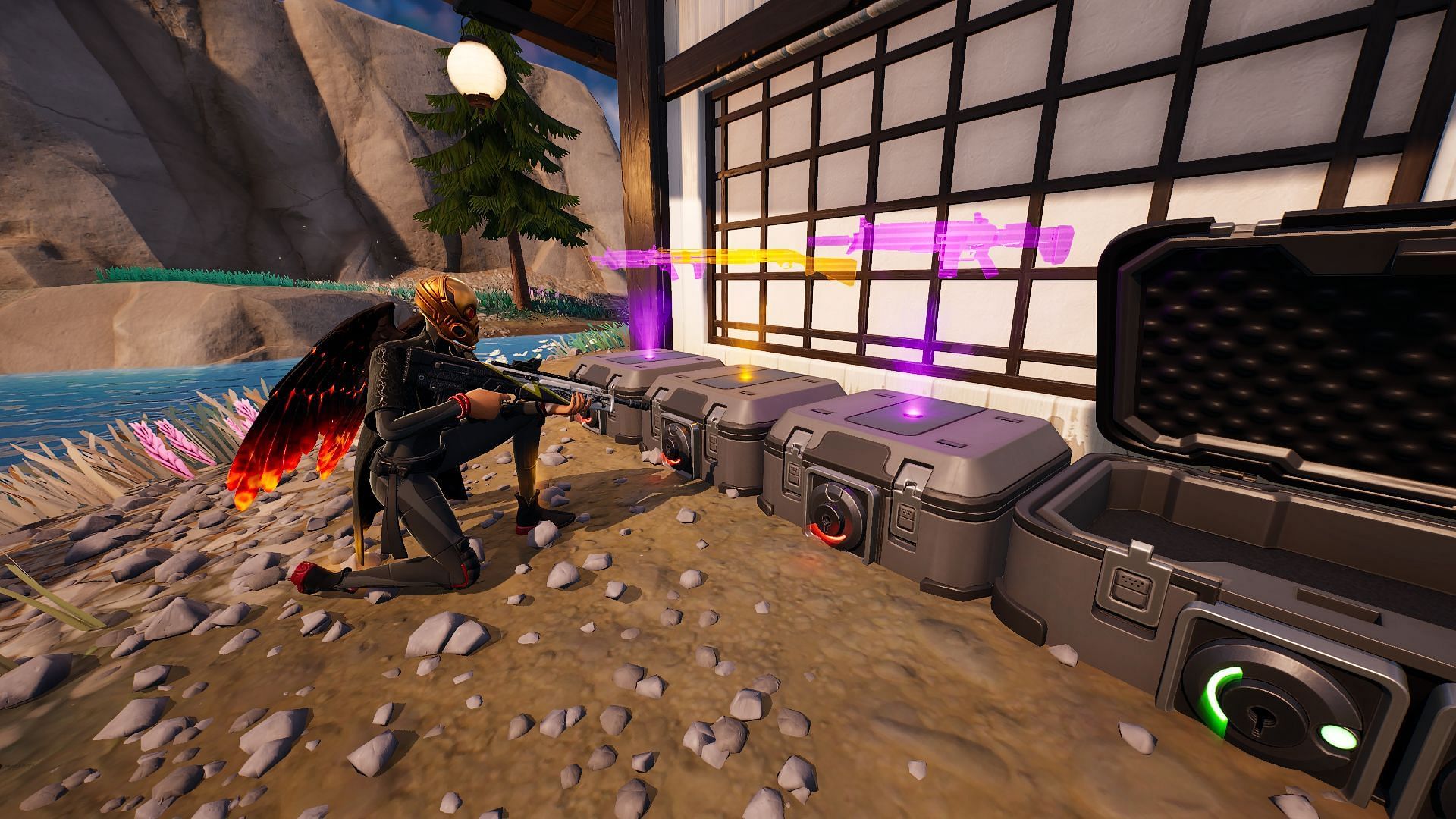 Holo-Chests provide a higher rarity of weapons (Image via Epic Games/Fortnite)