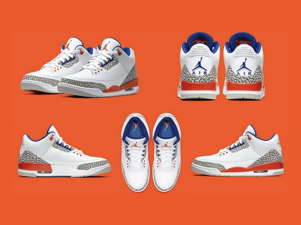 The &quot;Jumpman&quot; insignia made its first appearance upon the Air Jordan 3 sneaker model (Image via Sportskeeda)