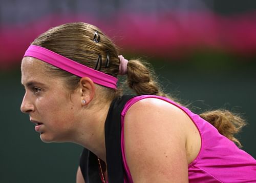 Jelena Ostapenko at the 2023 BNP Paribas Open - Day 7