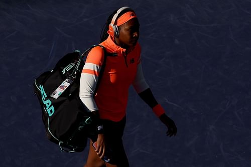 Coco Gauff during the 2023 BNP Paribas Open