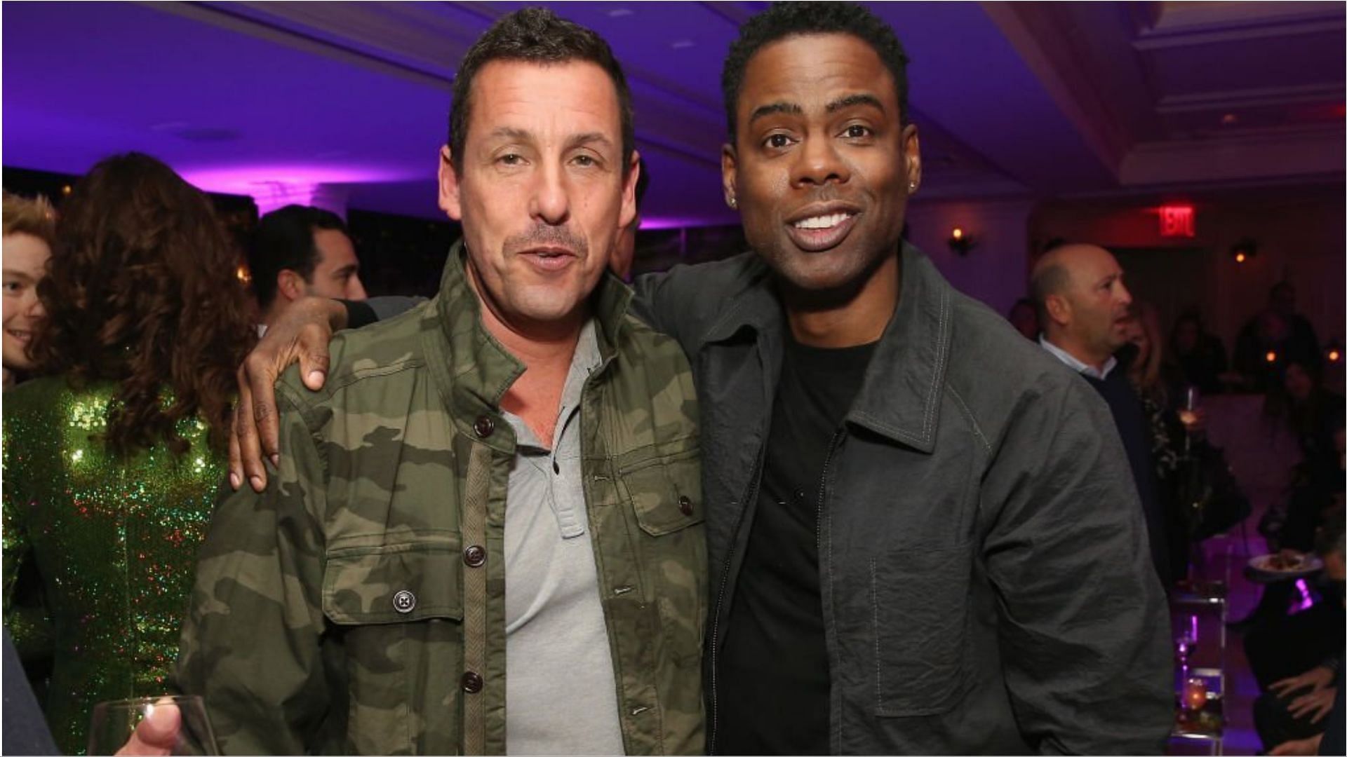 Adam Sandler reacted to Chris Rock