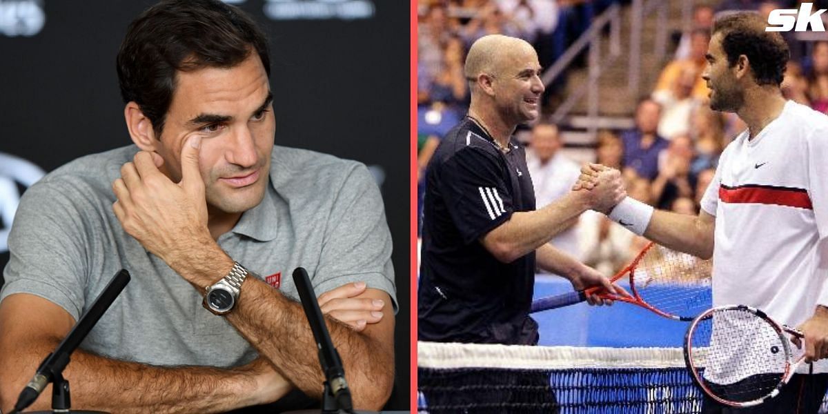 Pete Sampras and Andre Agassi were involved in some drama during the 2010 Hit for Haiti charity match