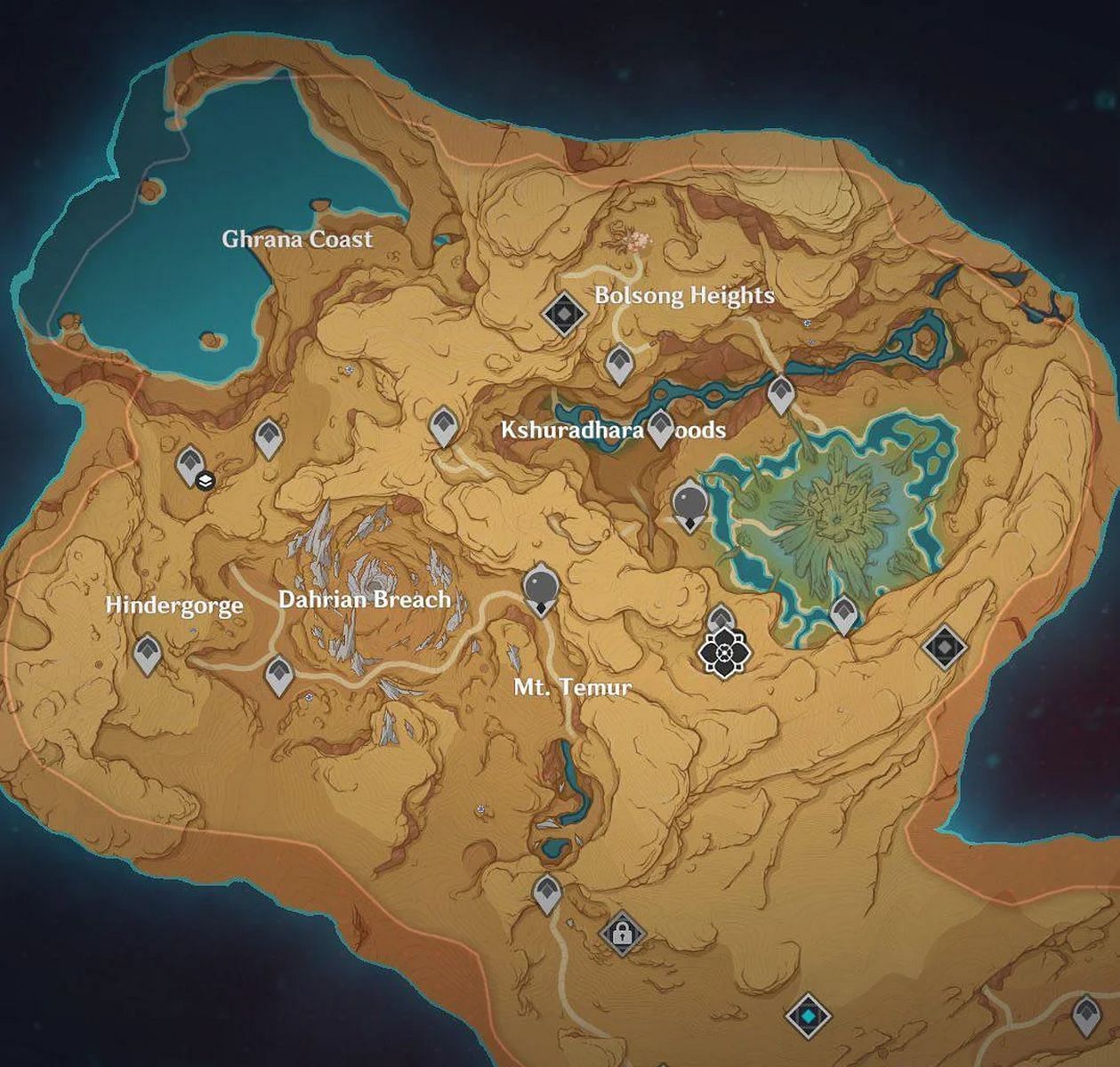 This is what the new area looks like on the world map (Image via MemetrollsXD)