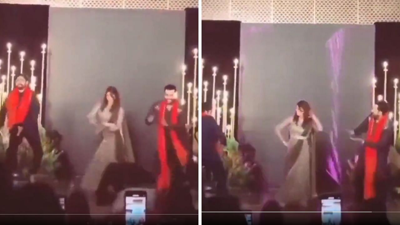 रोहित शर्मा और उनकी पत्नी रितिका सजदेह डांस करते हुए 