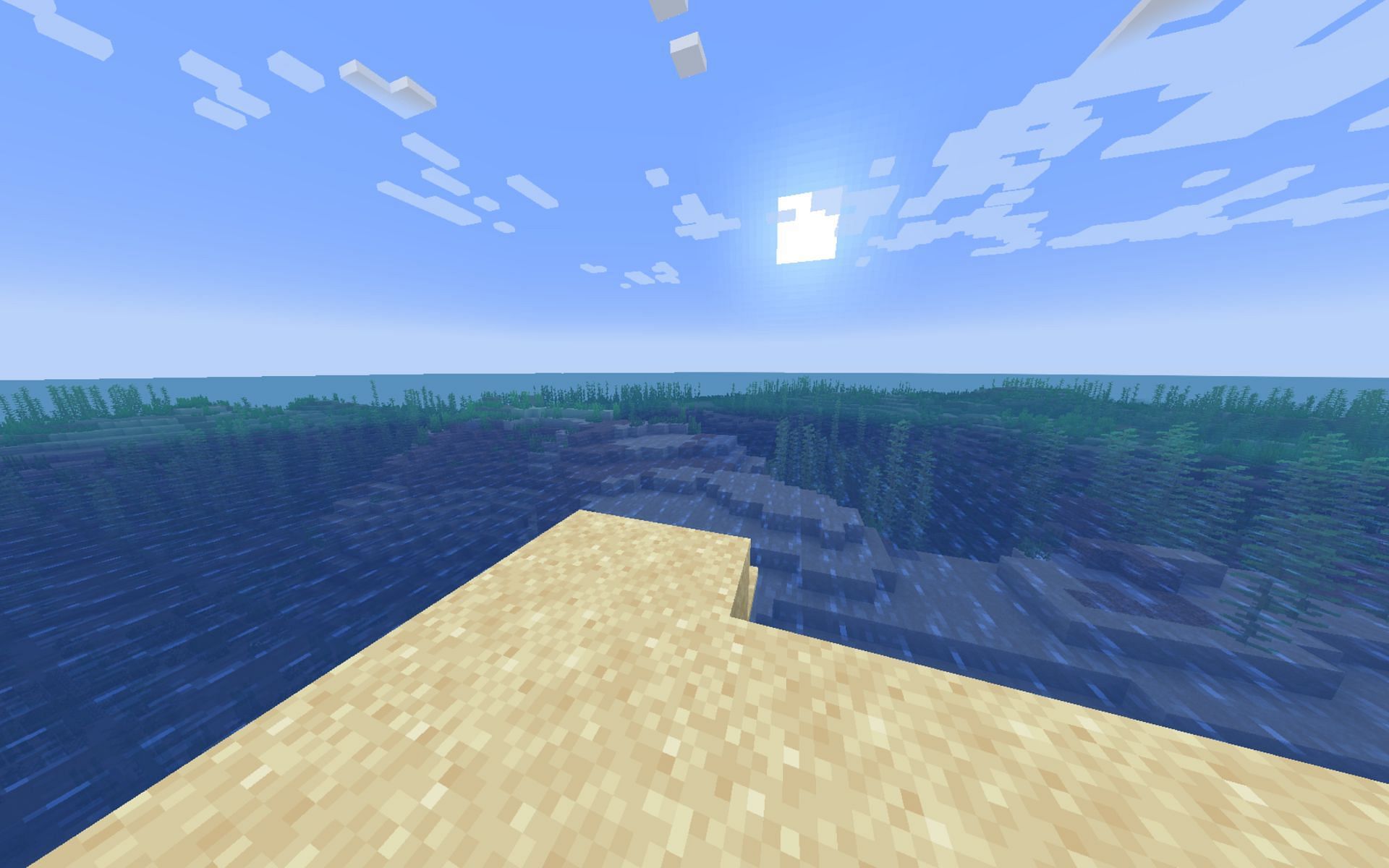 The island in this seed is in the middle of nowhere (Image via Mojang)