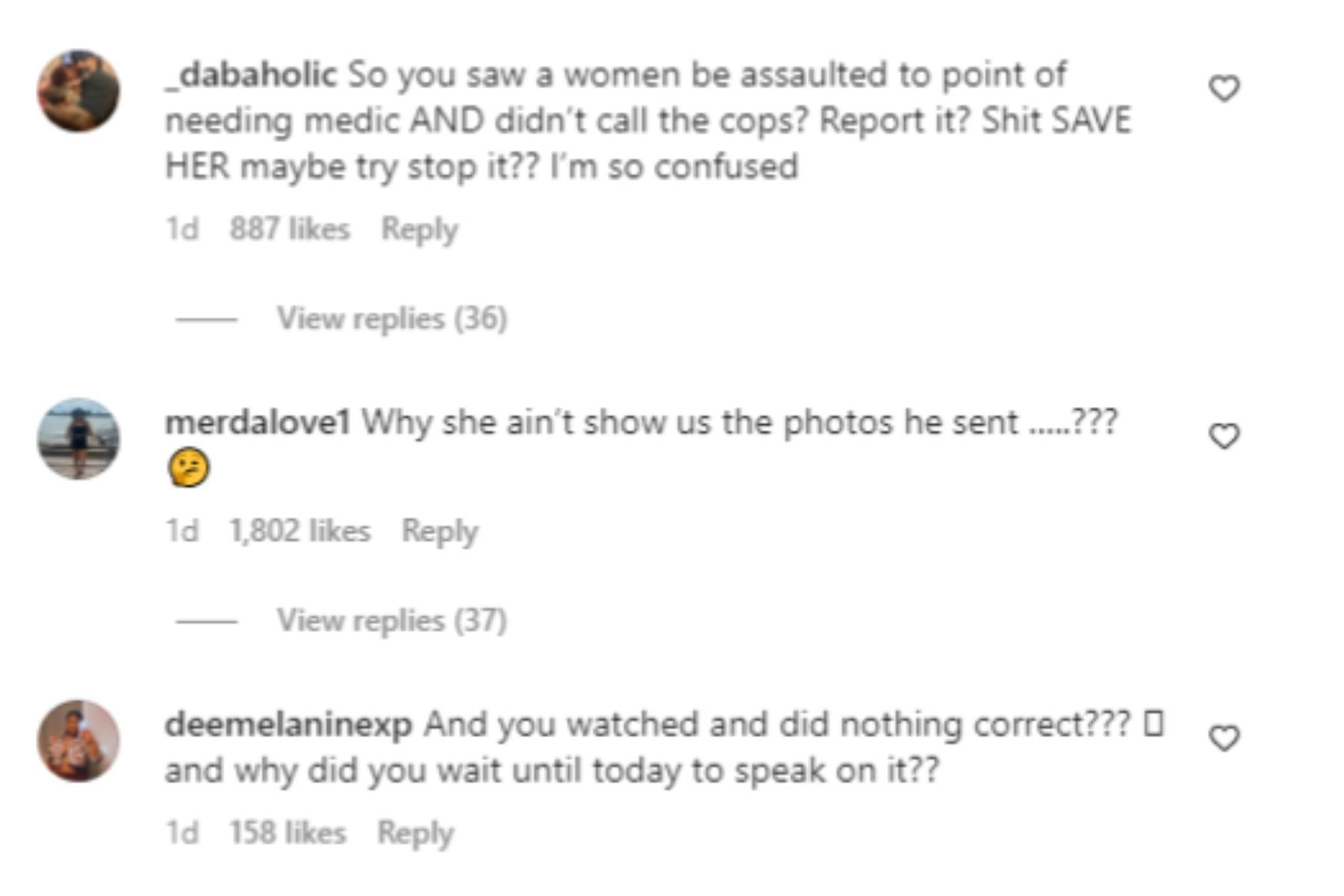 Fans react to the woman&#039;s allegation against Brown (Image via Instagram)