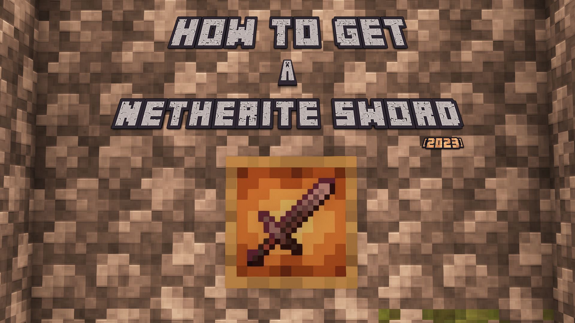 Netherite Minecraft Sword