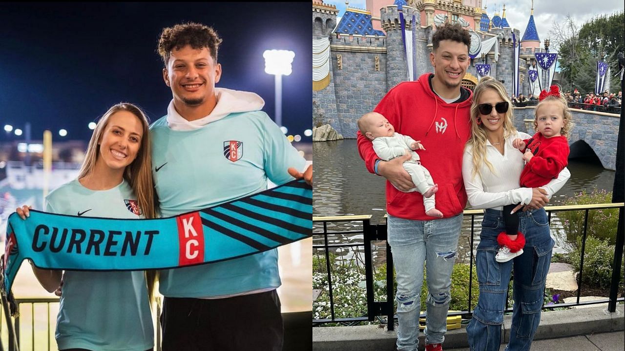 Sterling Skye Mahomes attends 1st baseball game with parents