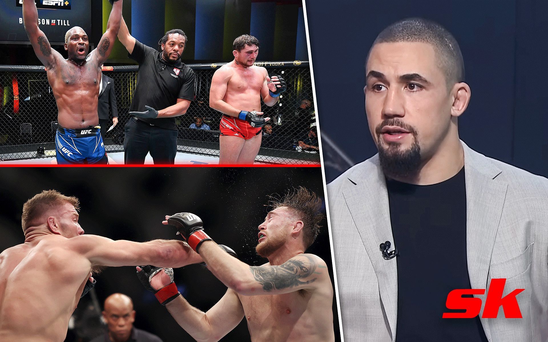  Darren Till losses (right) and Robert Whittaker (right) [Image Credits: Getty Images and @mainevent on YouTube]