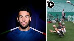 WATCH: Matteo Berrettini showcases his goalkeeping skills ahead of Miami Open 2023