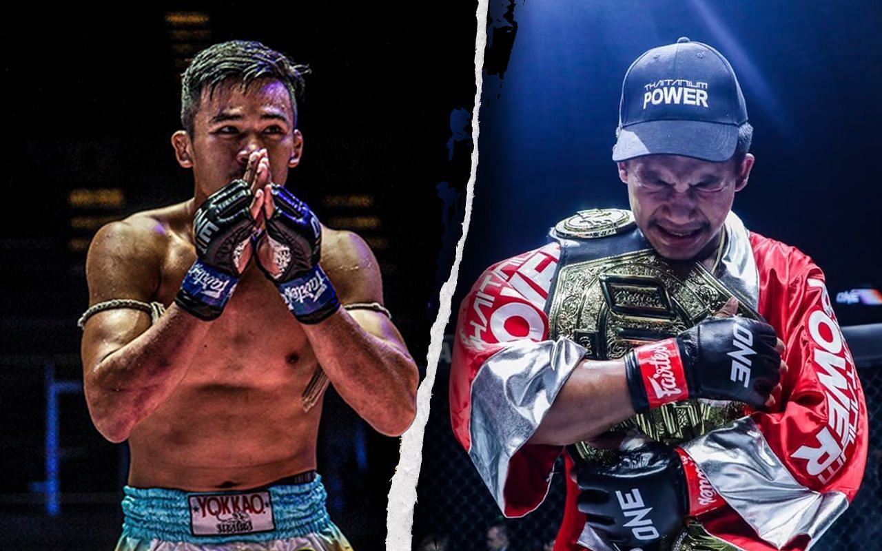 Superlek (Left) faces Rodtang Jitmuangnon (Right) at ONE Fight Night 8