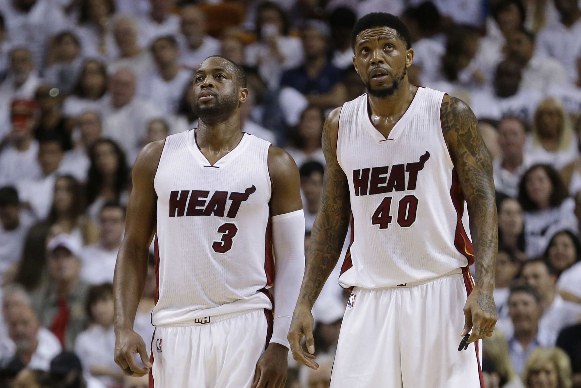 Miami Heat legend Dwyane Wade and veteran big man Udonis Haslem