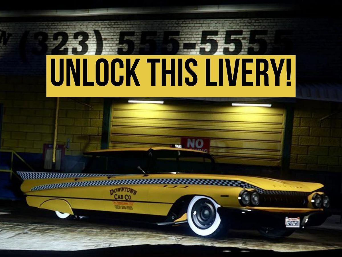 Unlock this exclusive Taxi livery by performing certain tasks in GTA Online (Image via Sportskeeda)